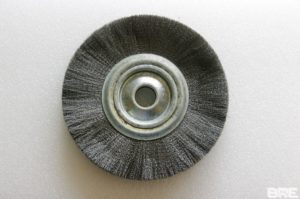 Brosse métallique rotative disque à alésage