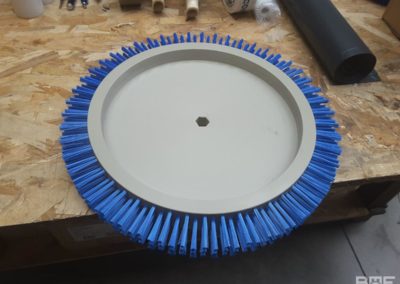 Disque de brossage rotatif en nylon pour le brossage des meules de Comté